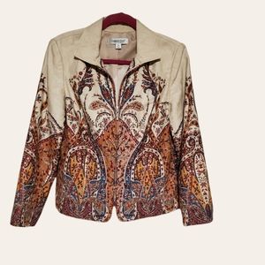 Coldwater Creek Paisley Jacket.